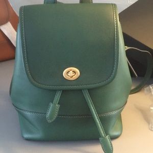 coach turnlock backpack